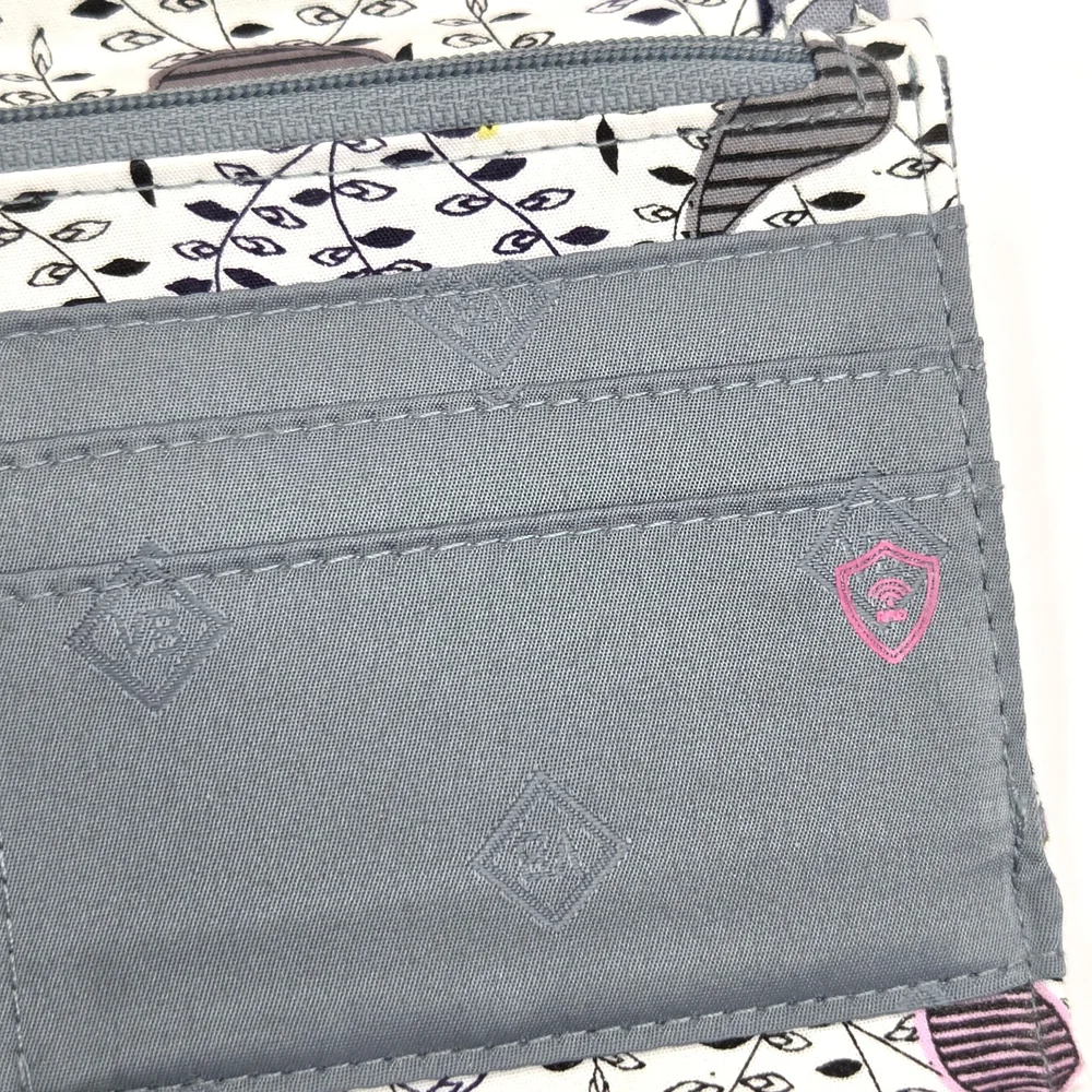 Vera Bradley Plaza Tile Floral Geometric RFID Large Tab Wallet Spring 2021 NWOT - Picture 14 of 16